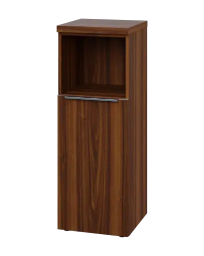 SIN 3 - 4DN kancelářská skříň, 1-dveřová/nika, levá, 1120x400x400, ořech královský